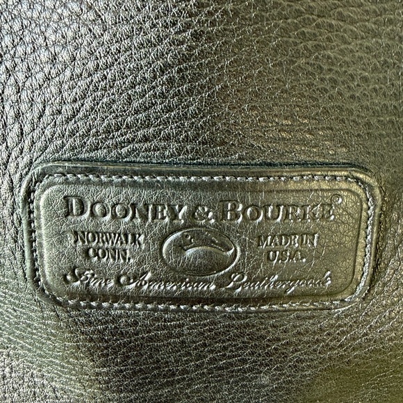 Vintage Dooney & Bourke Buckle Shopper Tote Pebble Leather 90’s All Weather Bag - Picture 4 of 9